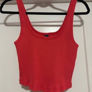 Old Navy Hot Pink Ribbed Crop Tank Top